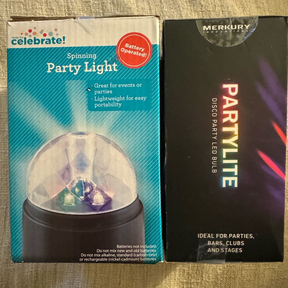 2 Party Lights NIB Wedding Showers Parties